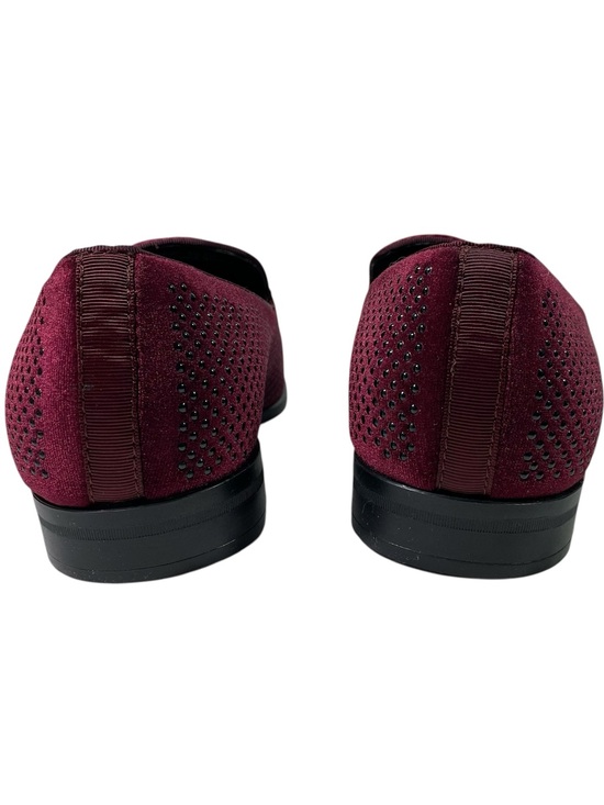 Stacy Adams Swagger Studded Slip-On Dress Loafers Size 10.5 Burgundy MetalCrest main image 12